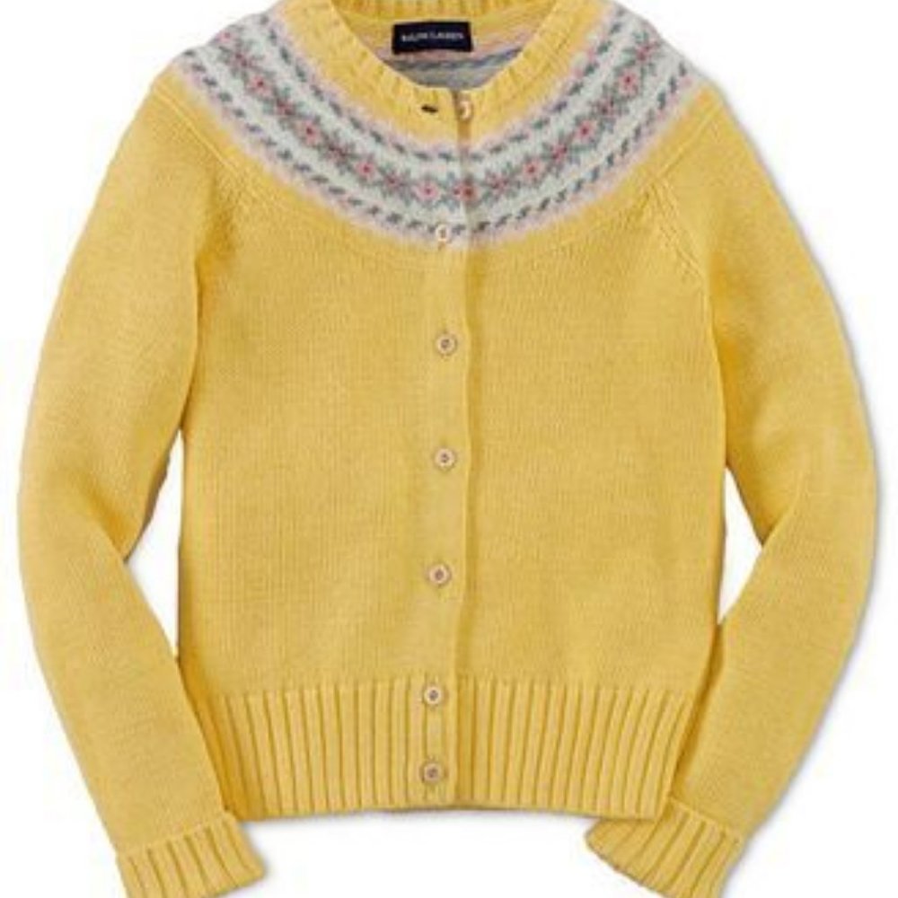 Ralph Lauren yoke sweater- girls